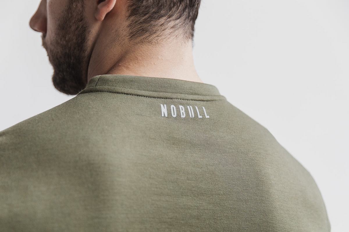Sweatshirt Nobull Crossfit® Crew Homme Vert | IE6583947