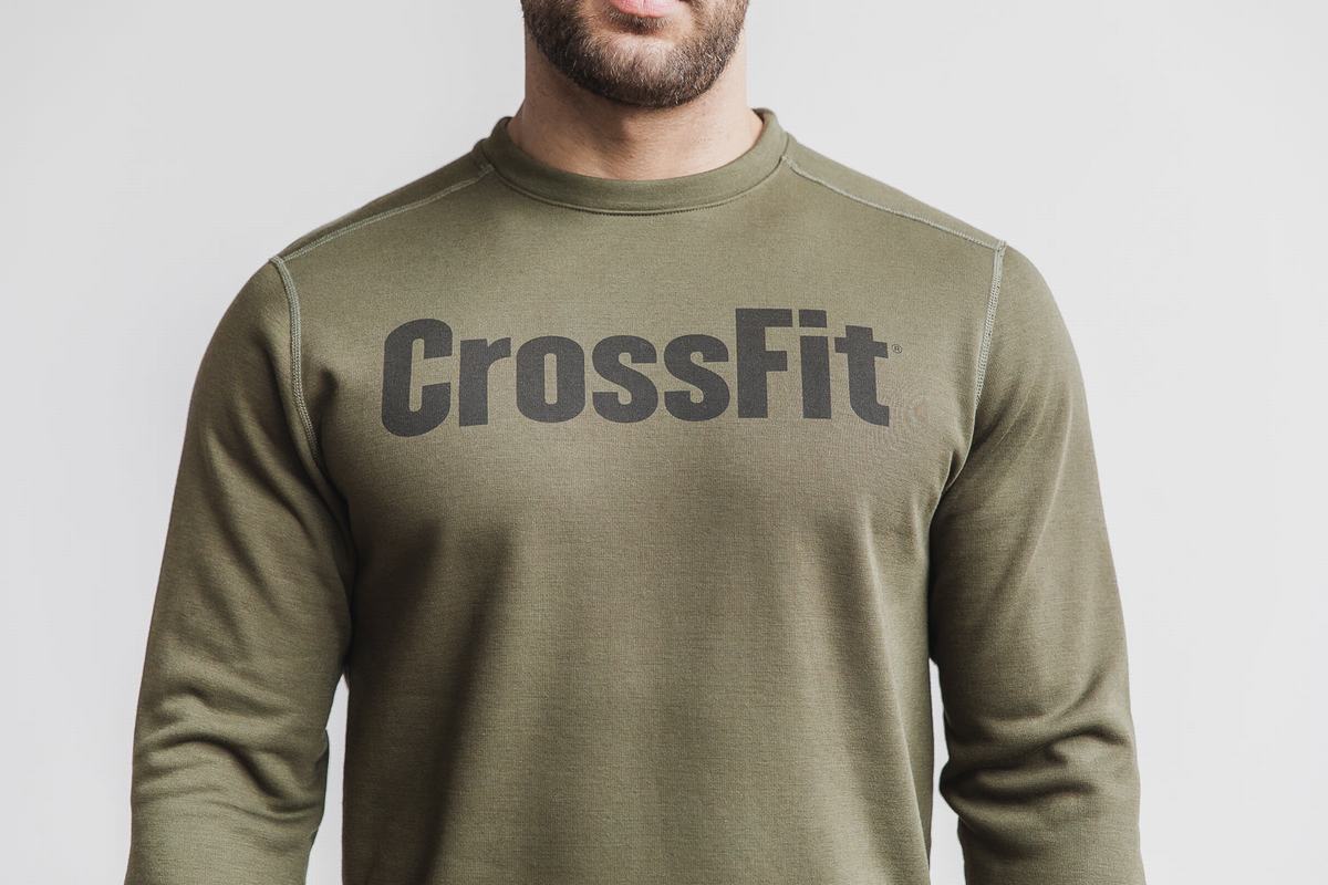 Sweatshirt Nobull Crossfit® Crew Homme Vert | IE6583947