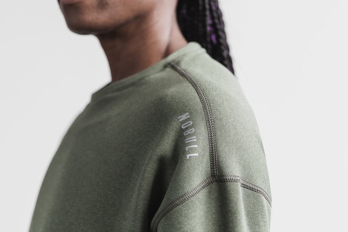Sweatshirt Nobull Performance Crew Femme Vert | IQ4690283