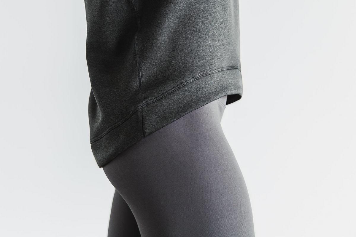 Sweatshirt Nobull Performance Crew Femme Grise Foncé | JN2375469