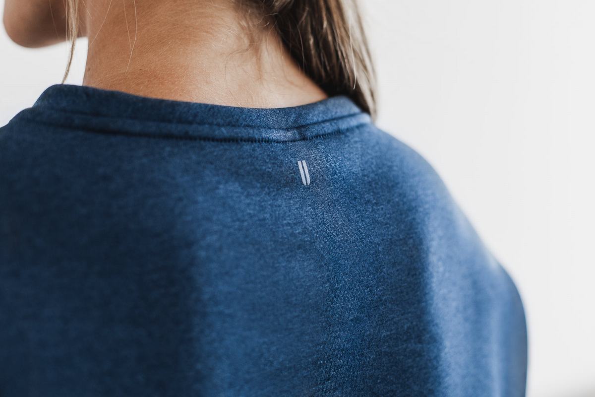 Sweatshirt Nobull Performance Crew Femme Grise Bleu | OL5872910