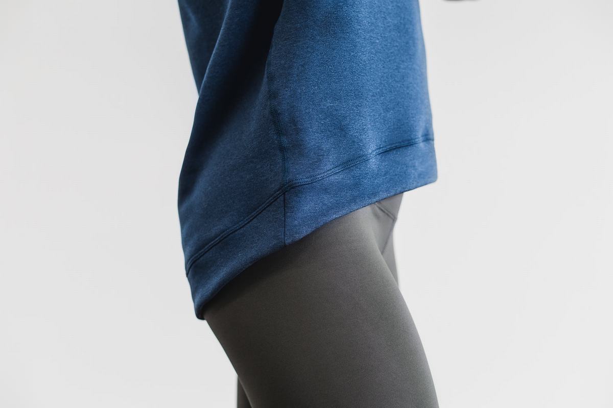 Sweatshirt Nobull Performance Crew Femme Grise Bleu | OL5872910