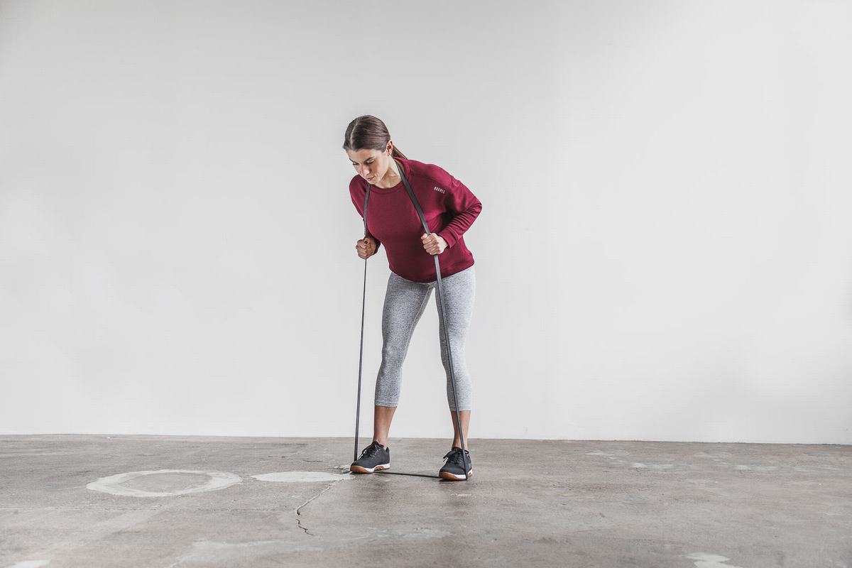 Sweatshirt Nobull Performance Crew Femme Rouge Foncé | RK9841670
