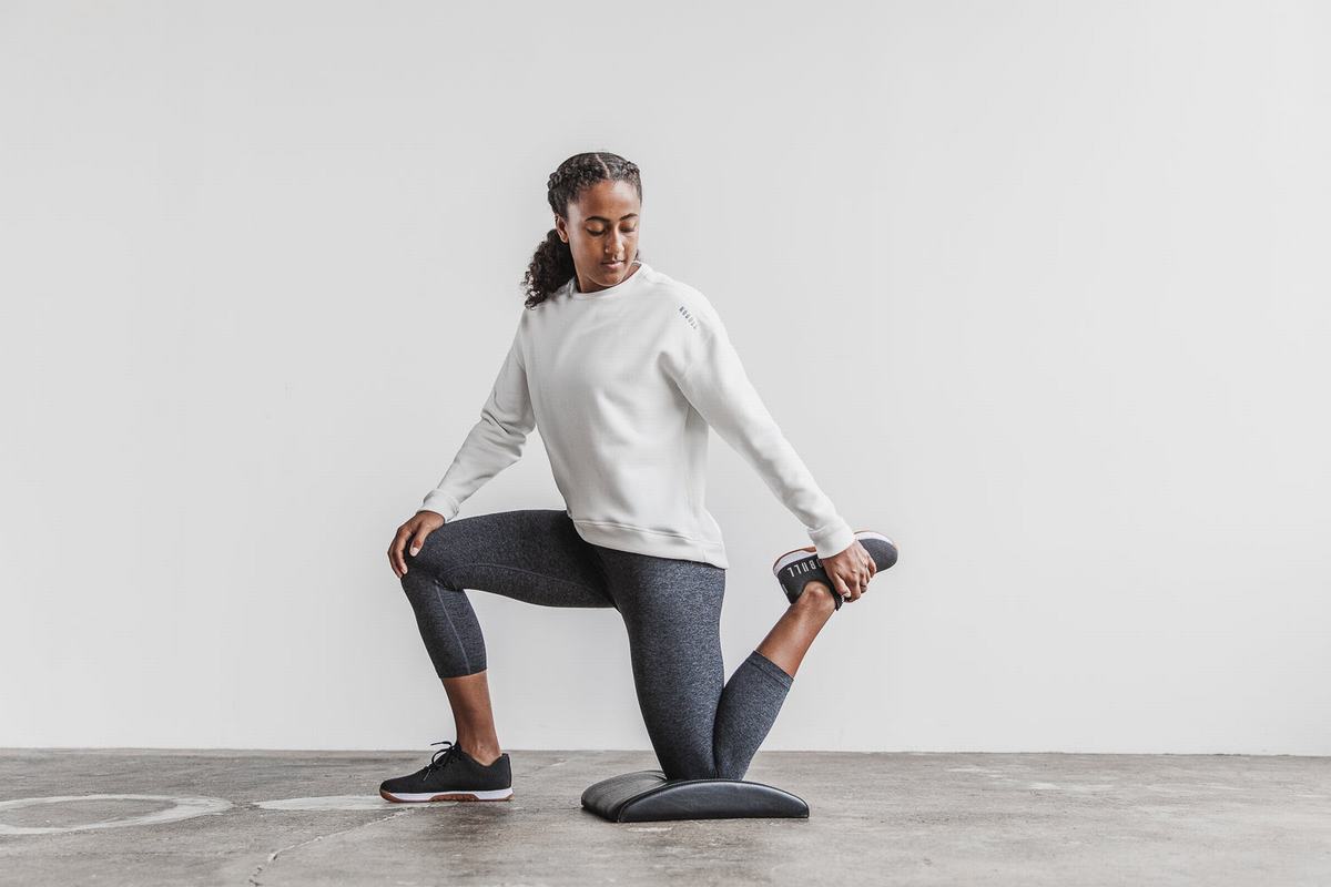 Sweatshirt Nobull Performance Crew Femme Blanche | SX2309758