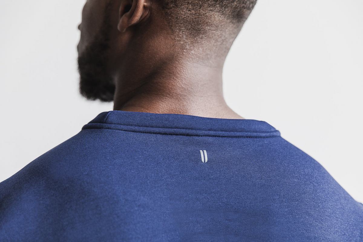 Sweatshirt Nobull Performance Crew Homme Bleu Marine | CJ3405298