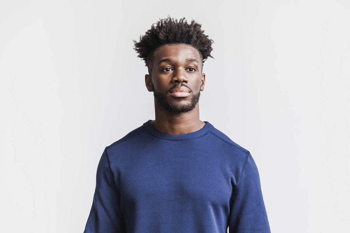 Sweatshirt Nobull Performance Crew Homme Bleu Marine | CJ3405298