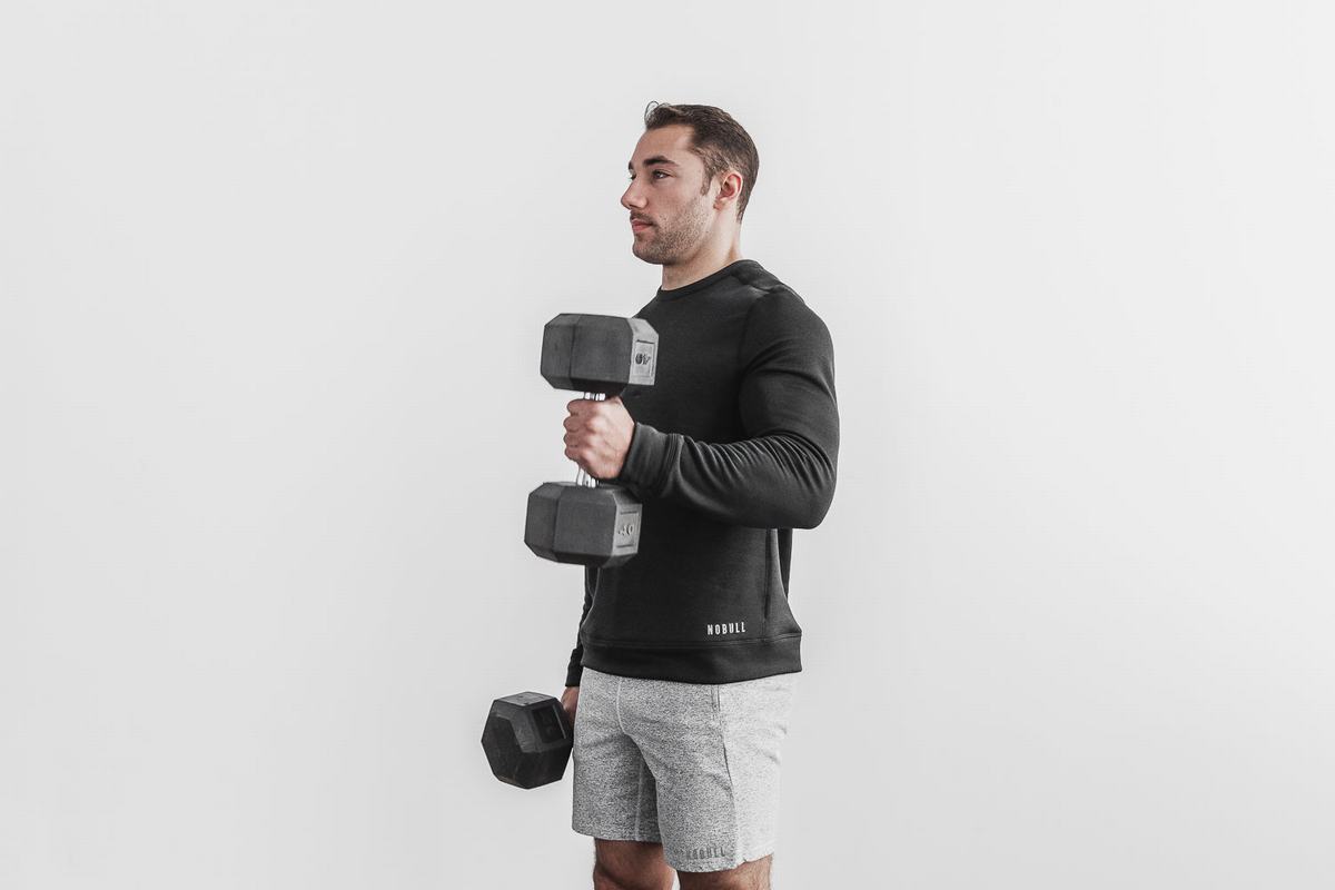 Sweatshirt Nobull Performance Crew Homme Noir | CV1289305