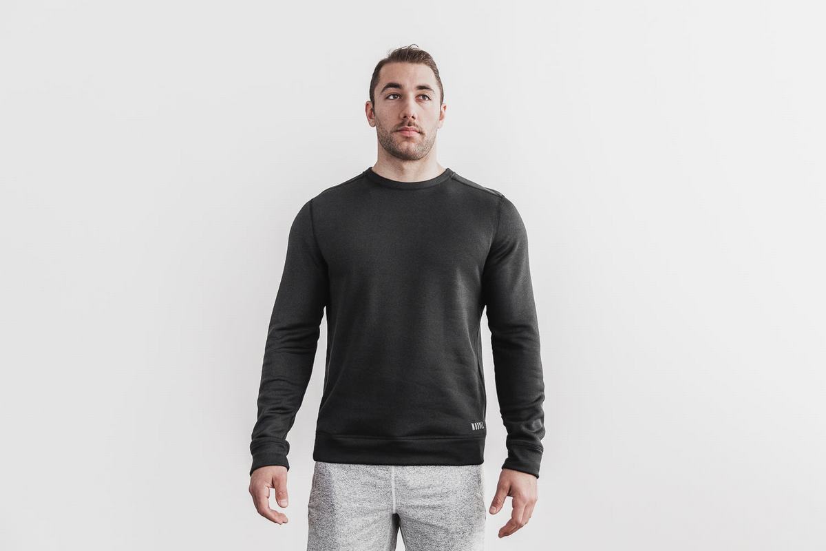Sweatshirt Nobull Performance Crew Homme Noir | CV1289305