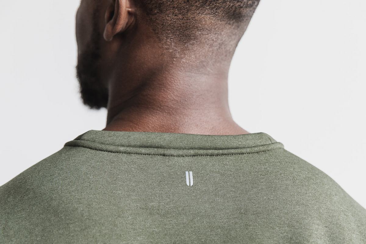 Sweatshirt Nobull Performance Crew Homme Vert | DQ5347168