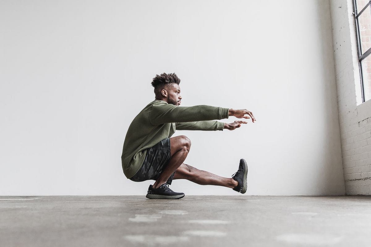 Sweatshirt Nobull Performance Crew Homme Vert | DQ5347168