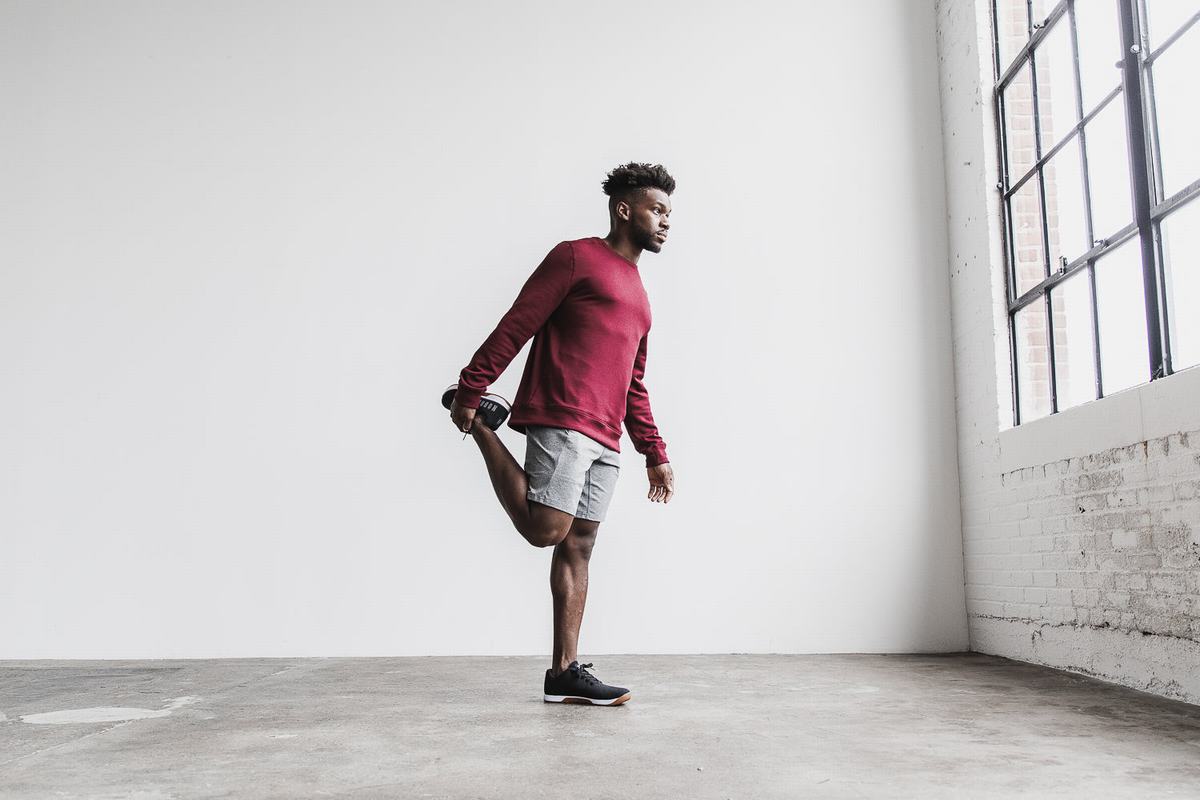 Sweatshirt Nobull Performance Crew Homme Rouge Foncé | PY9480367