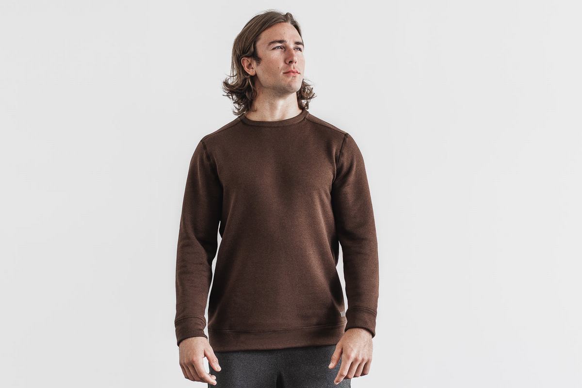 Sweatshirt Nobull Performance Crew Homme Cafe | VI7293156