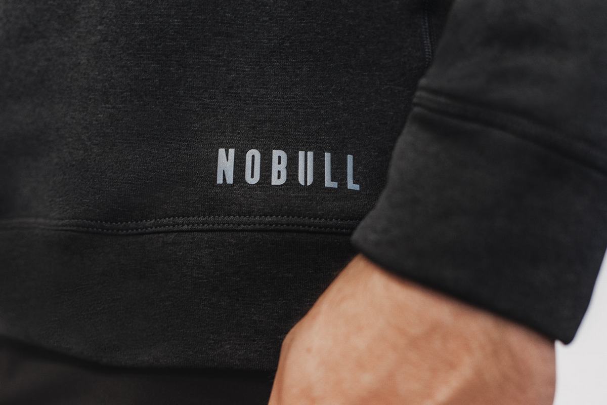Sweatshirt Nobull Performance Crew Homme Grise Foncé | WM5724306