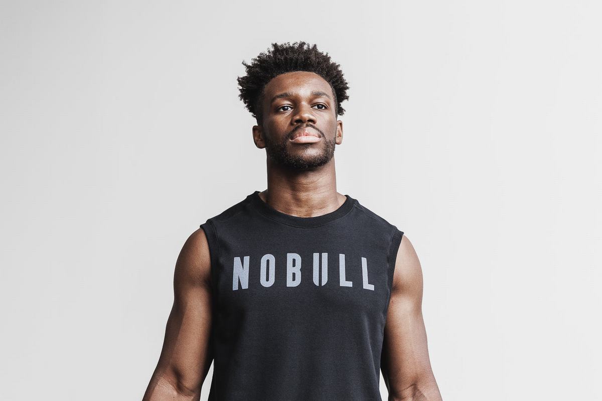 Sweatshirt Nobull Sans Manches Crew Femme Noir | OR2509834