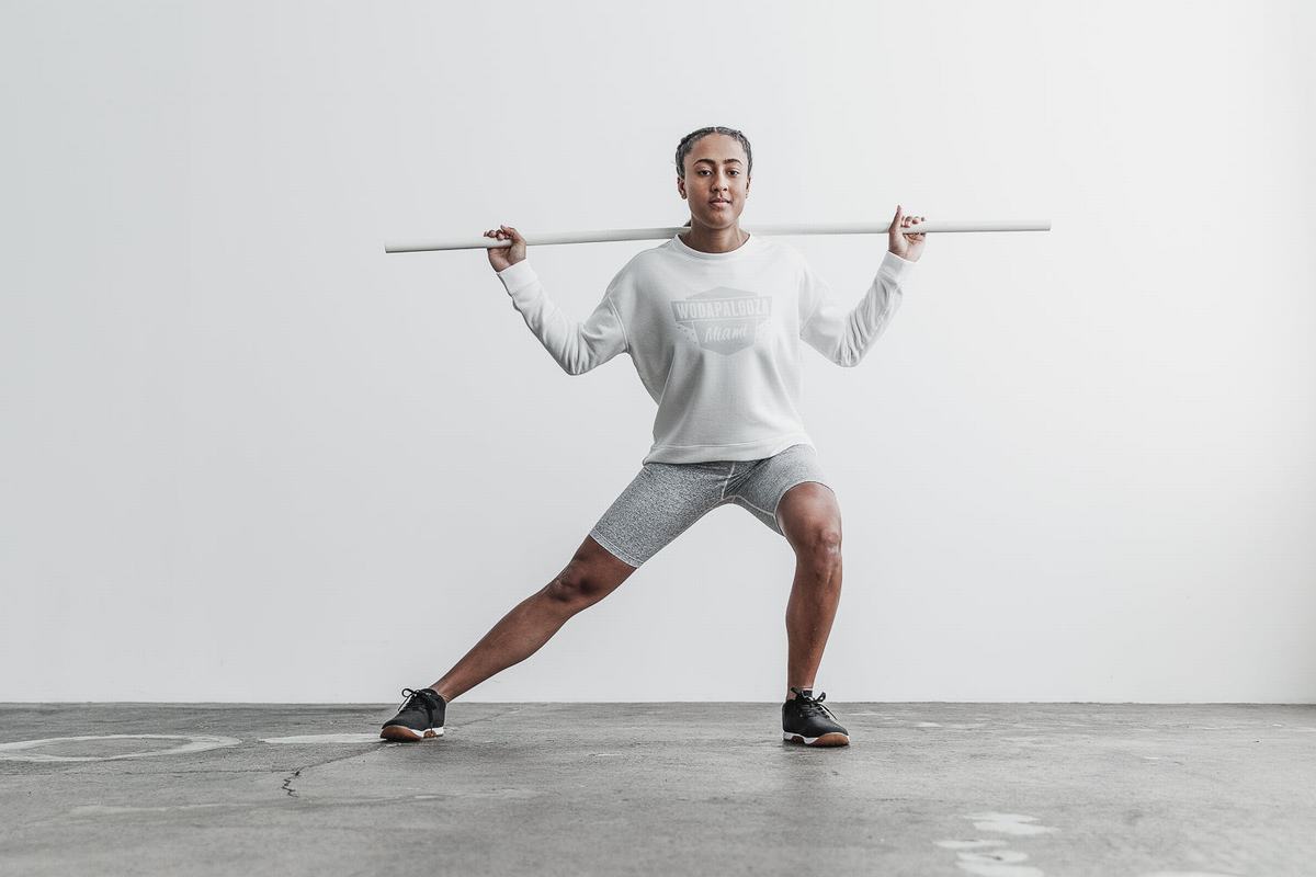 Sweatshirt Nobull Wodapalooza Crew Femme Blanche | LS7950683