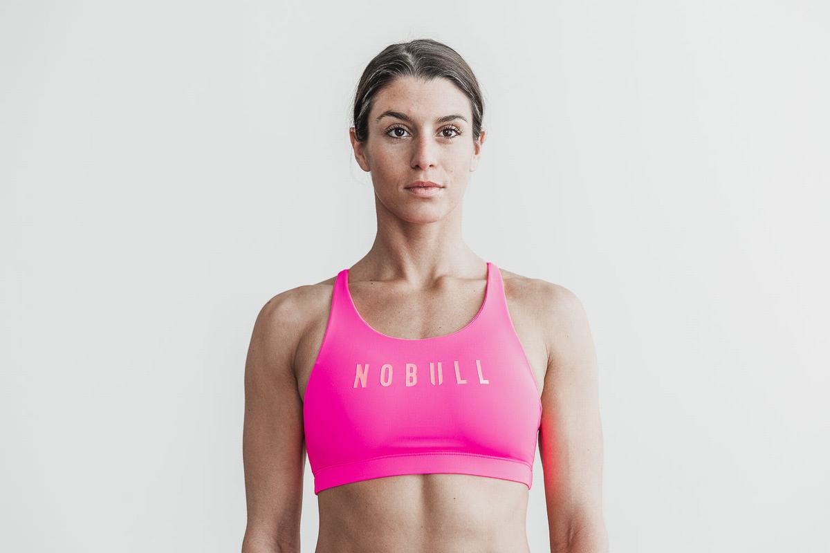 Swim Top Nobull Neon Femme Rose | EL6940278
