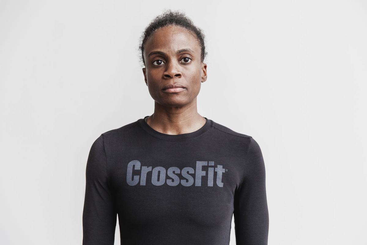 T-Shirt Manche Longue Nobull Crossfit® Femme Noir | AR8513279