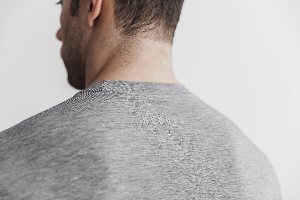 T-Shirt Manche Longue Nobull Crossfit® Homme Grise | VN5621879