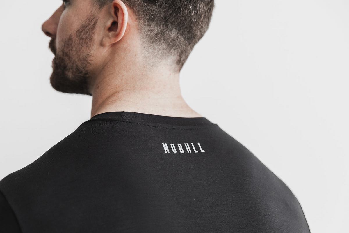 T-Shirt Manche Longue Nobull Crossfit® Homme Noir | XZ3054716