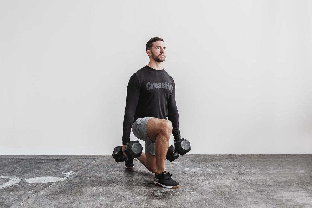 T-Shirt Manche Longue Nobull Crossfit® Homme Noir | XZ3054716