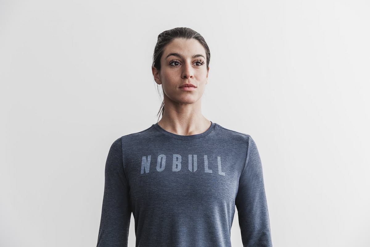 T-Shirt Manche Longue Nobull Femme Bleu Marine | HC5423069