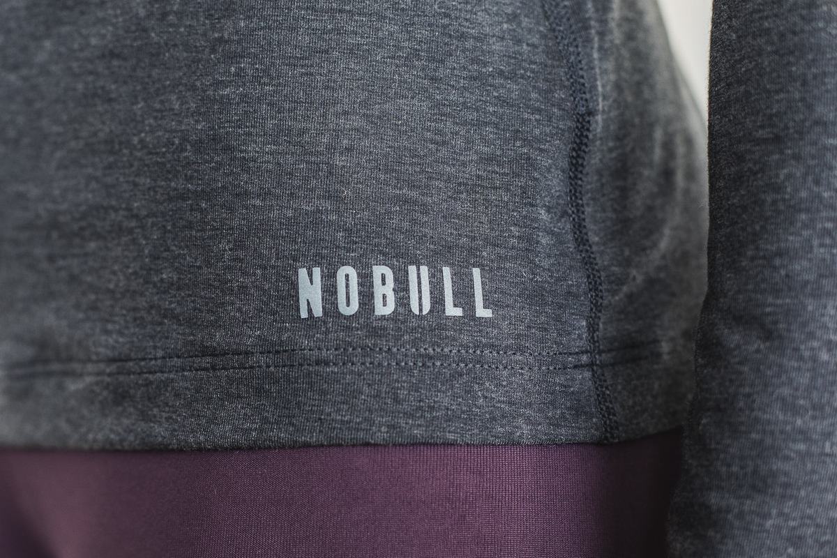 T-Shirt Manche Longue Nobull Femme Grise Foncé | RJ8491760
