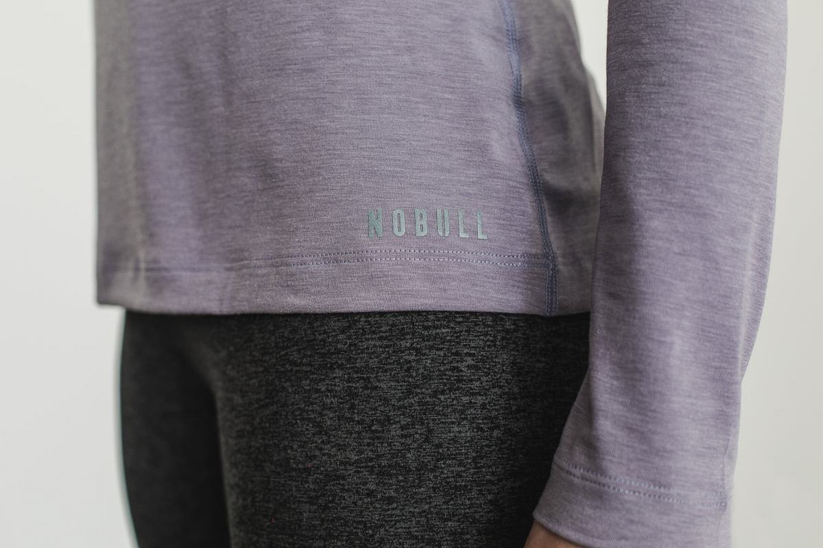 T-Shirt Manche Longue Nobull Femme Lavande | RB5172934