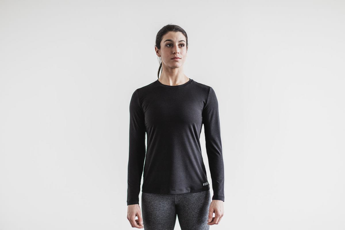 T-Shirt Manche Longue Nobull Femme Noir | VD6752104