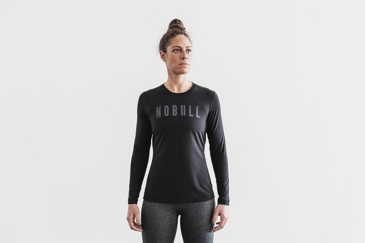 T-Shirt Manche Longue Nobull Femme Noir | ZC2680349