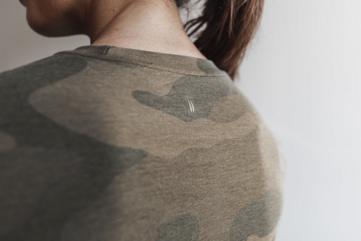 T-Shirt Manche Longue Nobull Femme Vert Camouflage | HS9184605