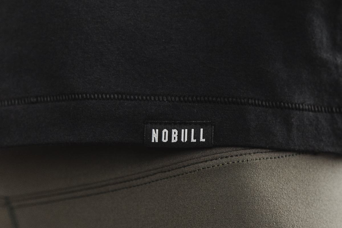 T-Shirt Manche Longue Nobull Heavyweight Pocket Boxy Femme Noir | NE2918405