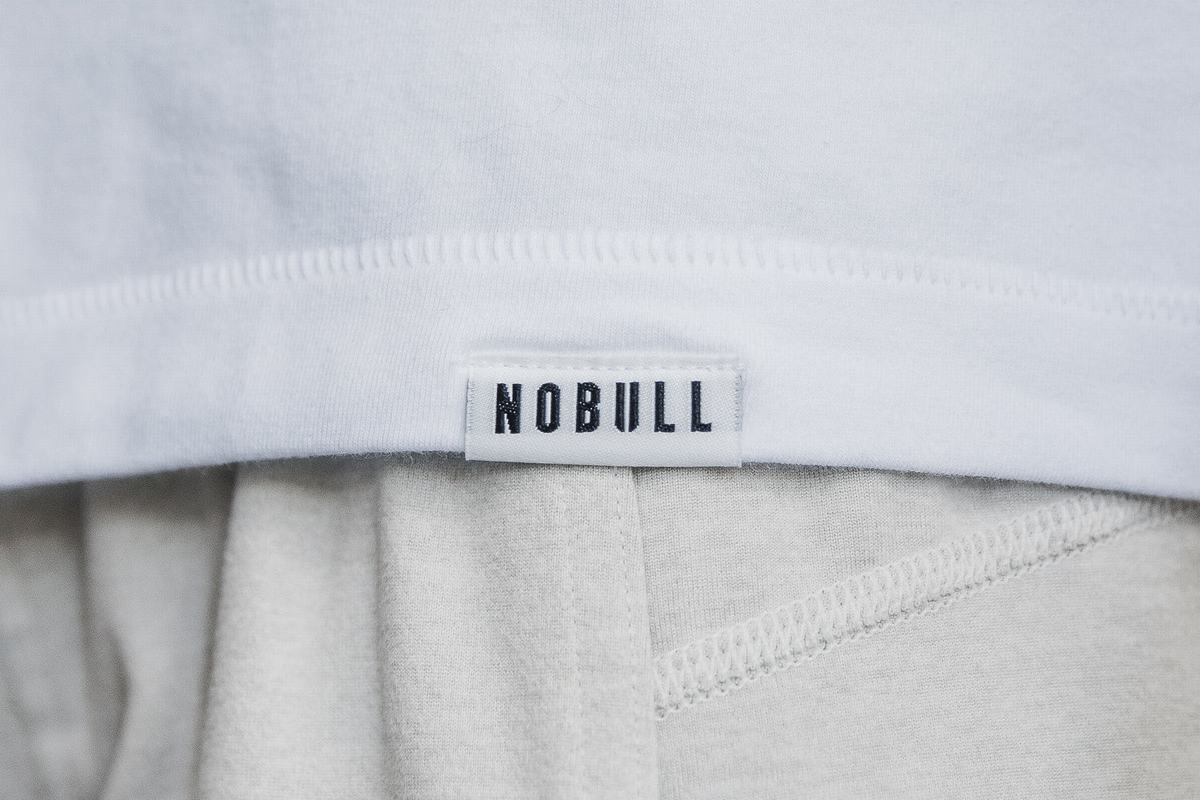 T-Shirt Manche Longue Nobull Heavyweight Pocket Boxy Femme Blanche | WU3108425