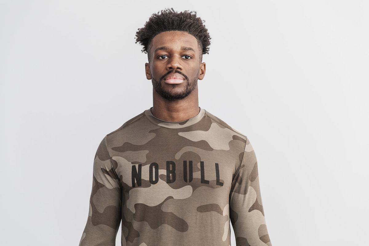 T-Shirt Manche Longue Nobull Homme Camouflage | QZ8327695