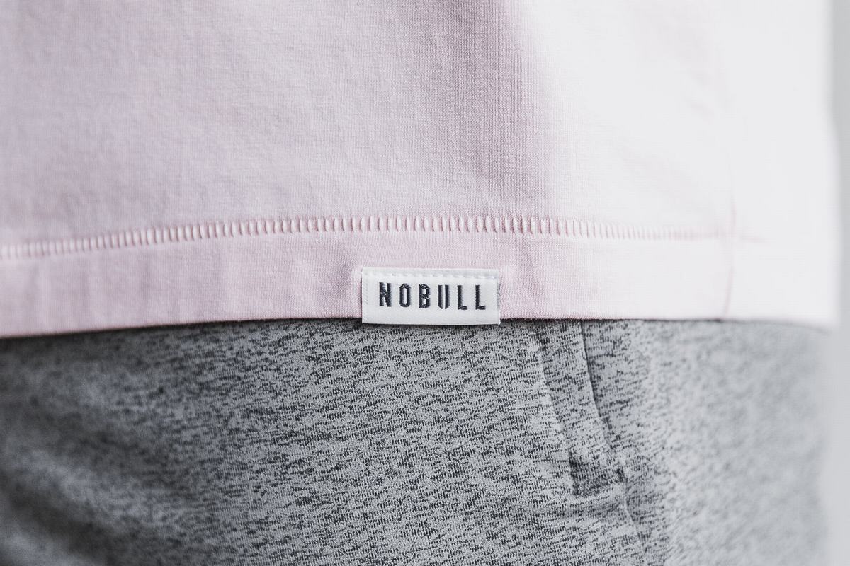 T-Shirt Manche Longue Nobull Lightweight Homme Rose | EP2594708