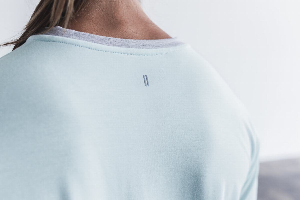 T-Shirt Nobull Boxy Femme Bleu | WT3917452