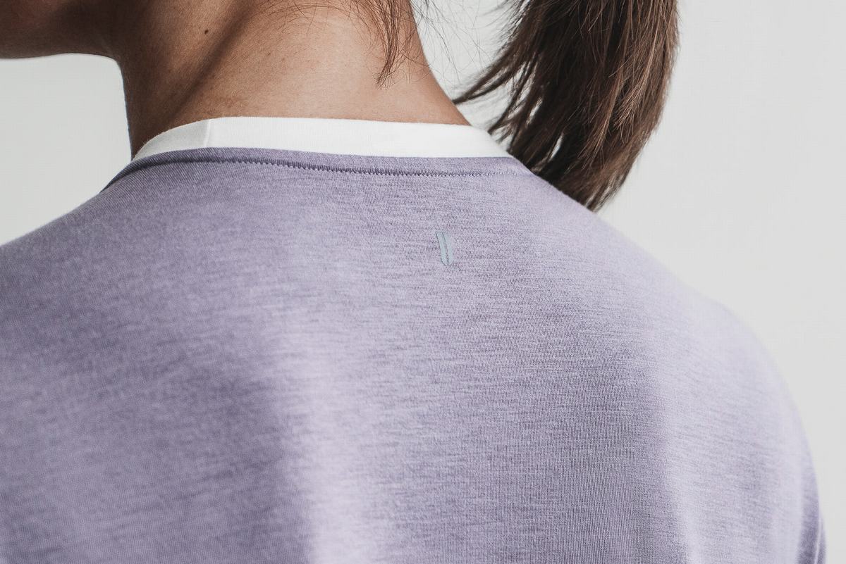 T-Shirt Nobull Boxy Femme Lavande | WY5243980