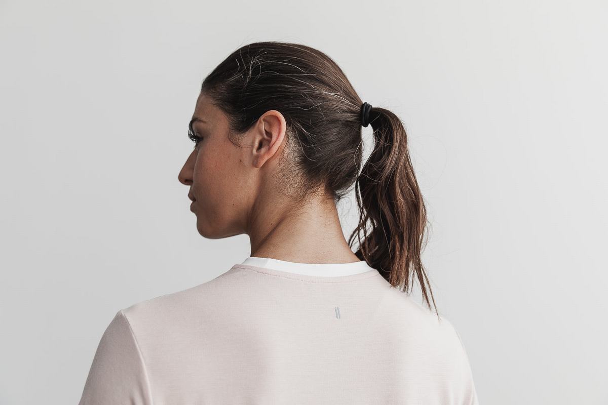 T-Shirt Nobull Boxy Femme Rose | KC0592748