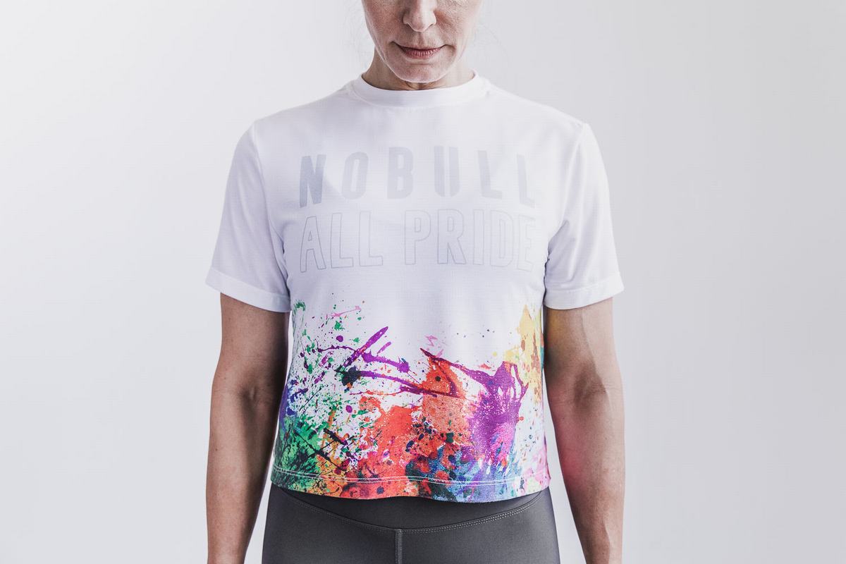 T-Shirt Nobull Boxy Pride Art Work Femme Multicolore | YI5769138