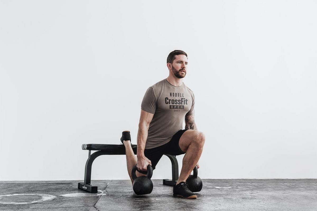 T-Shirt Nobull Crossfit Open® 2022 Homme Marron Clair | AF4189673