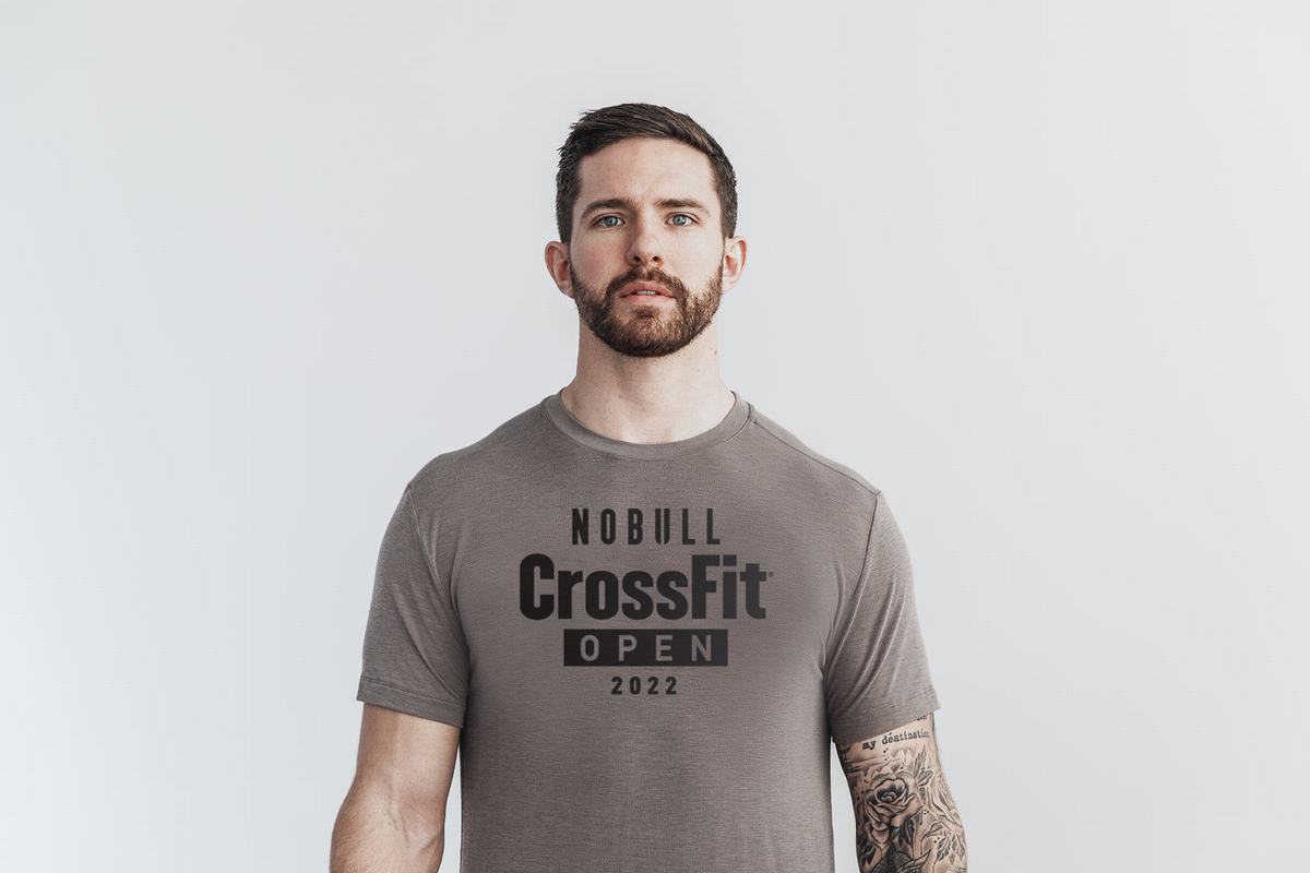 T-Shirt Nobull Crossfit Open® 2022 Homme Marron Clair | AF4189673