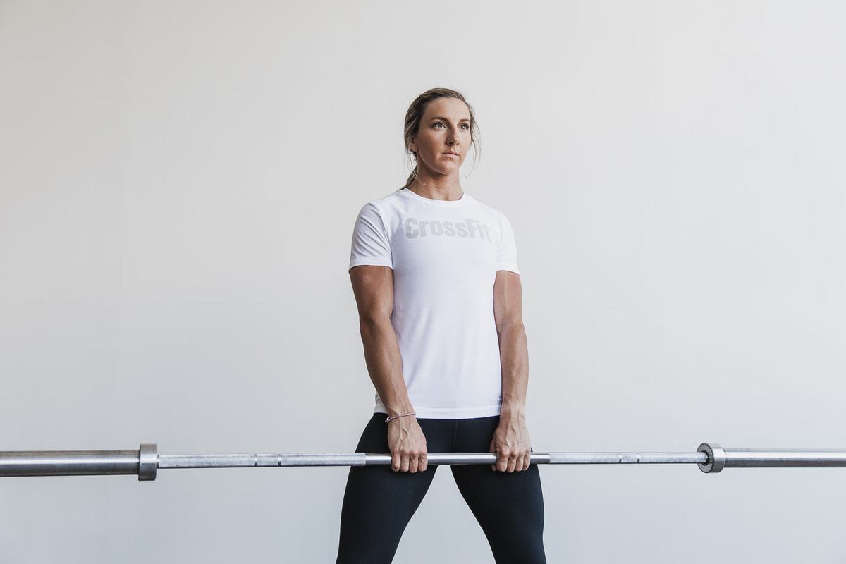 T-Shirt Nobull Crossfit® Femme Blanche | GA9725613