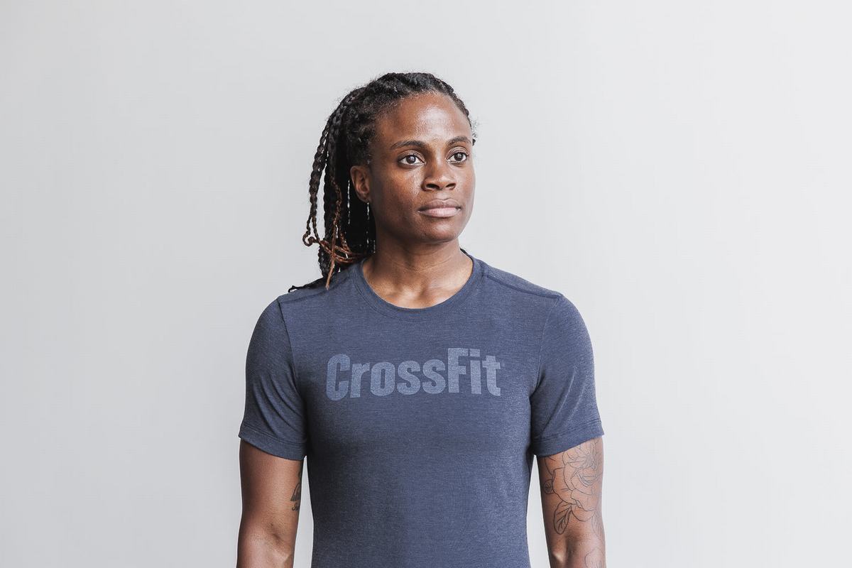 T-Shirt Nobull Crossfit® Femme Bleu Marine | SM8246957