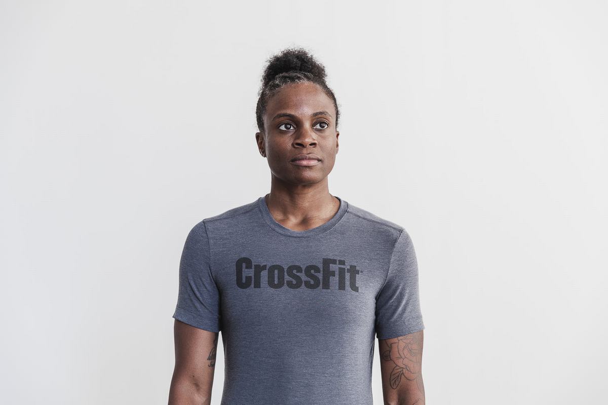 T-Shirt Nobull Crossfit® Femme Grise Foncé | ZL1546972