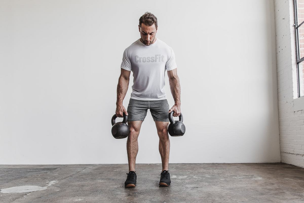 T-Shirt Nobull Crossfit® Homme Blanche | CQ2307894