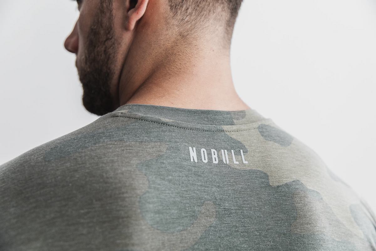 T-Shirt Nobull Crossfit® Homme Vert Camouflage | PB3514862
