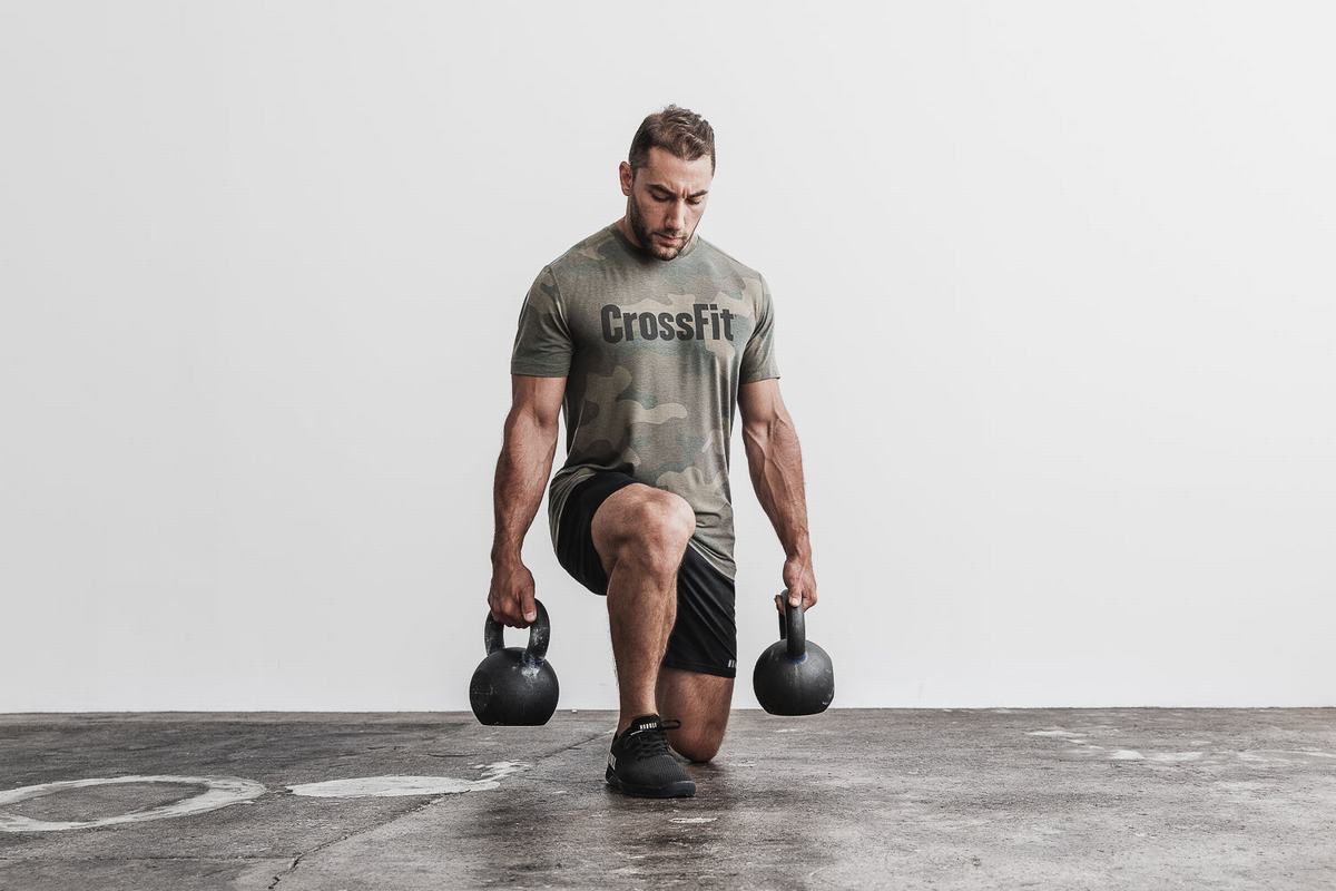 T-Shirt Nobull Crossfit® Homme Vert Camouflage | PB3514862