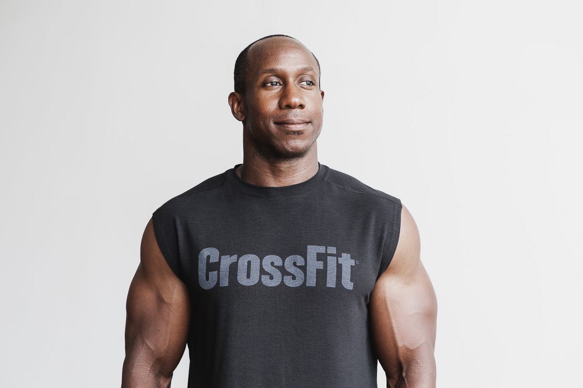 T-Shirt Nobull Crossfit® Sans Manches Homme Noir | AS6472058