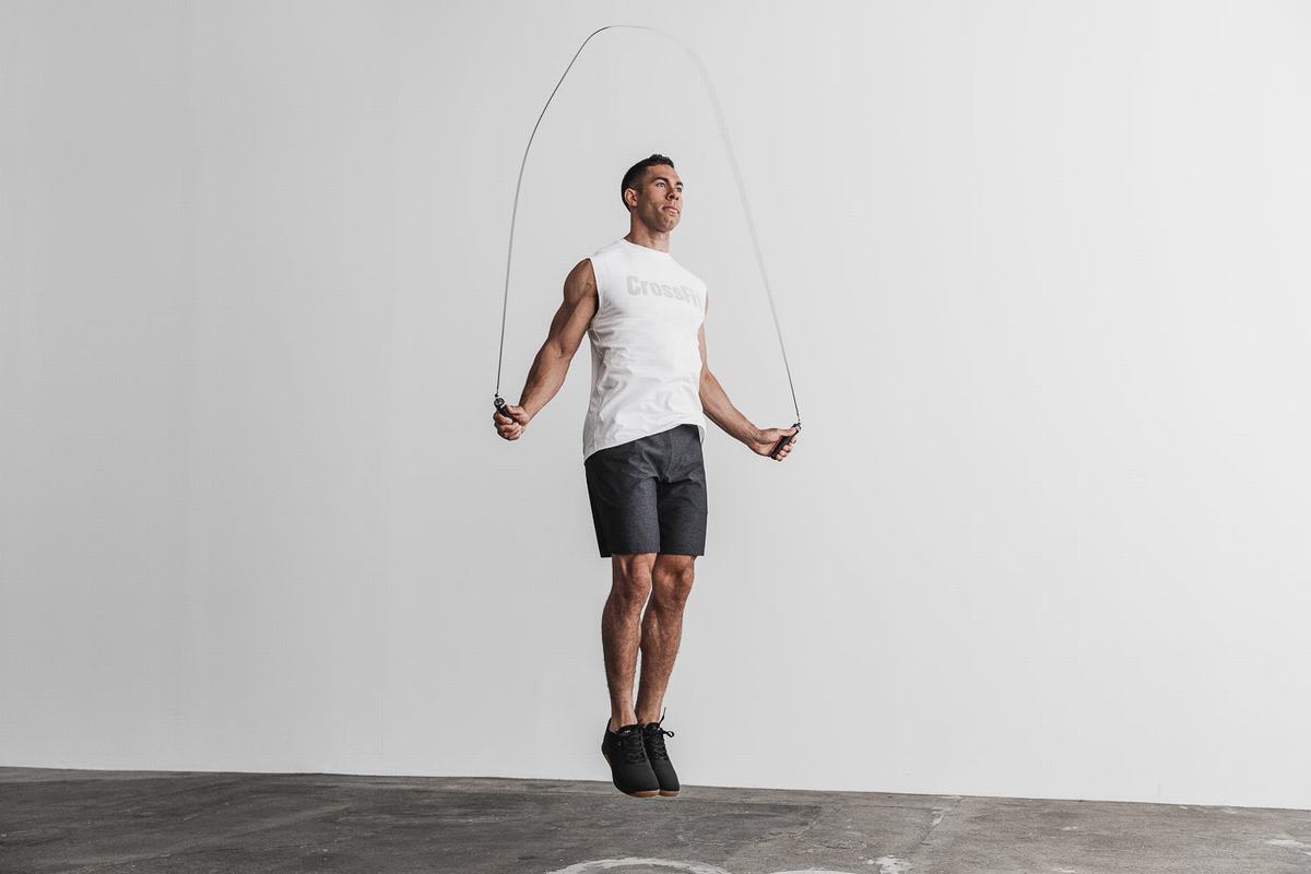 T-Shirt Nobull Crossfit® Sans Manches Homme Blanche | CZ1367294