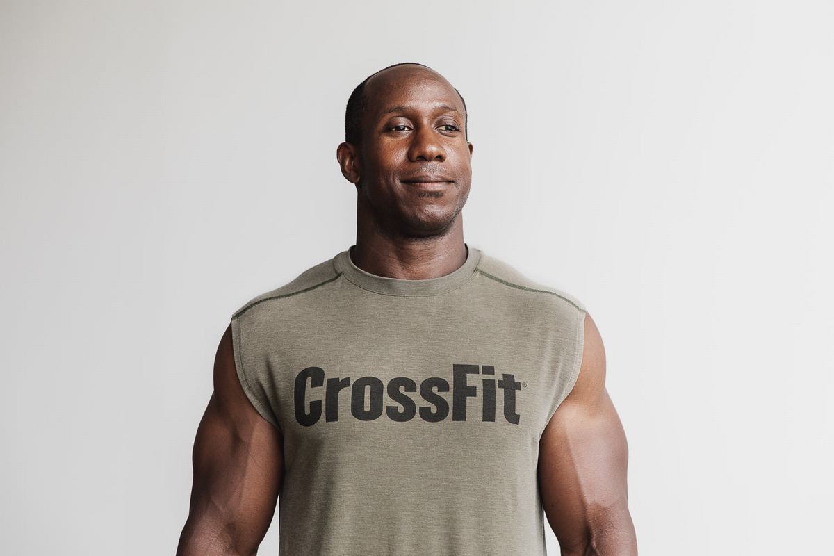 T-Shirt Nobull Crossfit® Sans Manches Homme Vert | VW7012493