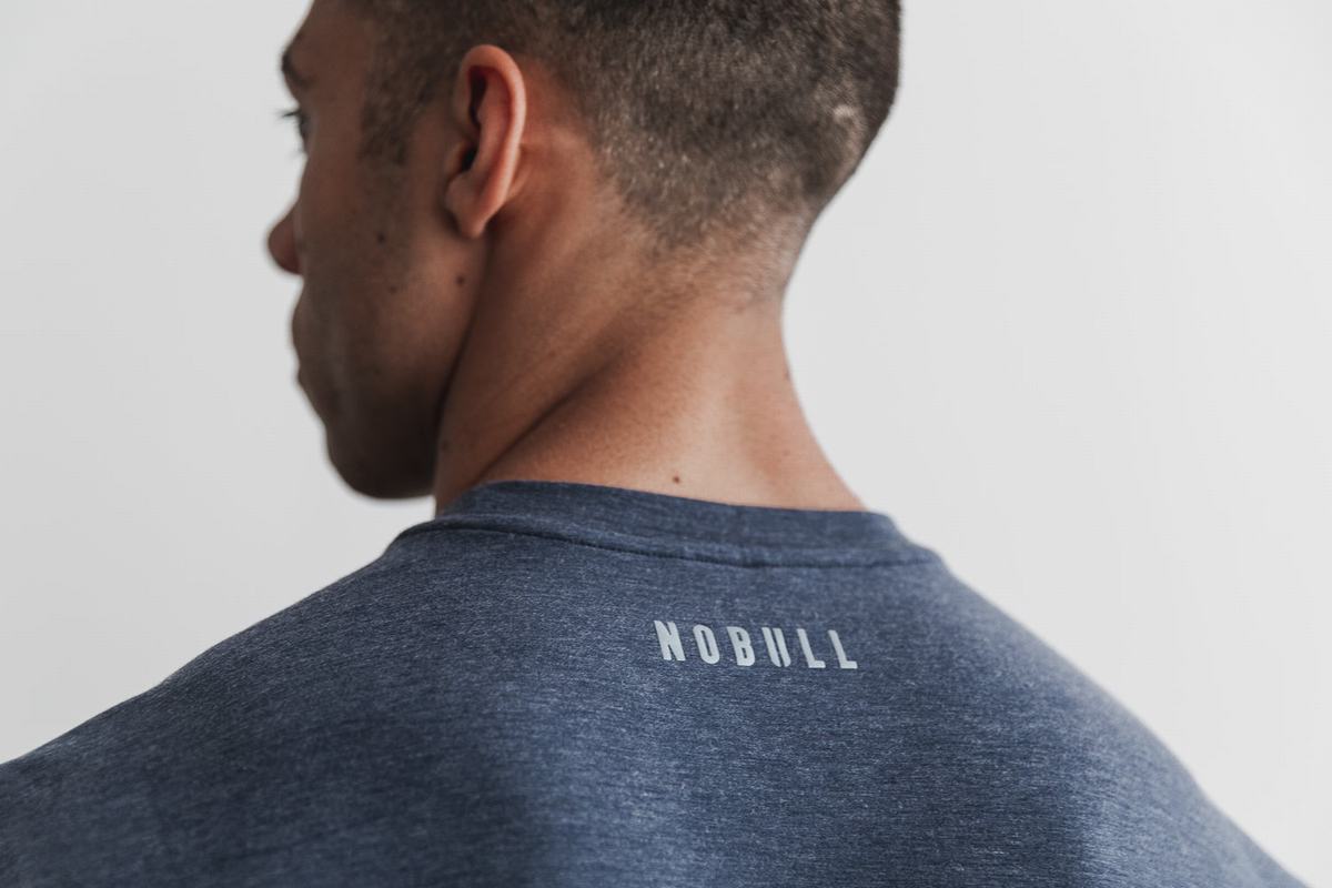 T-Shirt Nobull Crossfit® Sans Manches Homme Bleu Marine | VX1953706